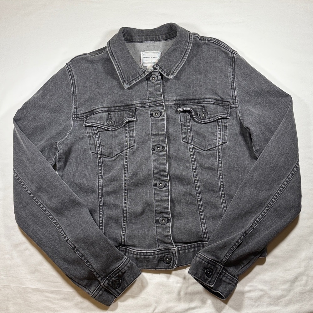 Melrose and Market Dark Gray Denim Jacket